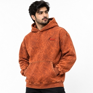 Sudaderas con Capucha para Hombre, Estilo Acid Wash, Prendas Urbanas Premium con Acabado Retro Desgastado, Felpa de Algodón Suave, Capucha Cómoda, Costuras Reforzadas, Personalizables - Product Image 1