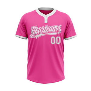 Camisetas de Softbol Personalizadas Unisex de Dos Botones y Manga Corta, Ropa de Béisbol y Softbol de Alta Calidad, Camiseta de Béisbol con Estampado Digital - Product Image 2