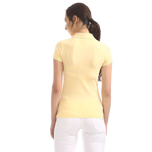 Polo de Manga Corta para Mujer, Color Sólido, Algodón, Corte Regular, Modelo 2026, Polo Moderno para Mujer - Product Image 5