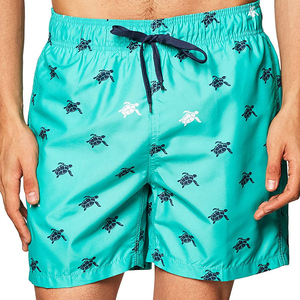 Men Turtle <b>Print</b> Swim Shorts Quick Dry Beach Shorts Elastic Waist Summer Swim Trunks Casual Vacation Board Shorts OEM - Product Image 1