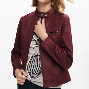 Best Arrival Women Fashion <b>Leather</b> Jackets for Winter Clothing / <b>Top</b> Selling Long Sleeve Blank <b>Leather</b> Jackets for Women - Product Image 3