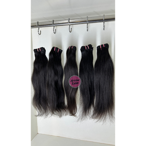 Cabello Remy Indio Liso Natural, 5 Paquetes para Tejido de Cabello - Product Image 3
