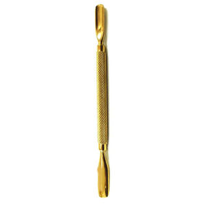 Silver Edge Durable Metal Cuticle Pusher <b>Tool</b> With Textured Handle For Easy <b>Nail</b> Cleaning And Grooming - Product Image 3