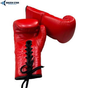 Guantes de Boxeo de Cuero para Kickboxing y MMA, Transpirables, Anti-UV, con Correa de Muñeca Ajustable y Cierre de Velcro - Product Image 3