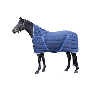 Manta Acolchada Azul para Caballo, Cubierta de Nailon para Protección contra la Intemperie, Ajuste Completo para el Cuerpo - Product Image 1