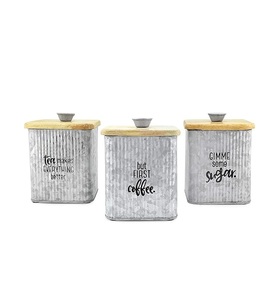 Recipiente de cocina galvanizado multiusos ecológico con tapa segura para almacenar harina, arroz, refrigerios y artículos esenciales diarios de forma segura. - Product Image 6