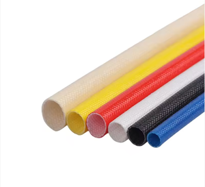 Manchon de câble en fibre de verre et caoutchouc silicone haute température sur mesure, diamètre intérieur 10 mm, isolation thermique flexible. - Product Image 4