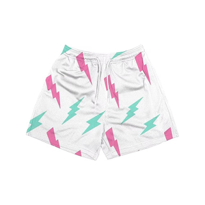 กางเกงขาสั้นลำลองผู้ชายไซส์ใหญ่พิมพ์ลายโลโก้ตามสั่ง - กางเกงวอร์มลายพิมพ์เอวต่ำระบายอากาศเป็นมิตรกับสิ่งแวดล้อม - Product Image 4