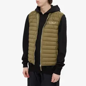 Chaleco de Plumón Personalizado al por Mayor con su Propio Logotipo, Chaleco Acolchado para Hombre Hecho de Nailon - Product Image 1