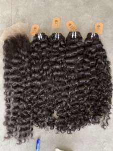 Extensions de cheveux humains vierges vietnamiens de haute qualité, cheveux bouclés Remy d'un seul donneur, vente en gros à bas prix - Product Image 6