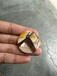 Pendentif en cabochon de pierre précieuse naturelle, cristal de guérison, pour la création de bijoux, blanc et noir - Product Image 3