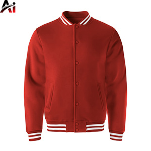 Veste universitaire pour hommes en gros d'usine, couleur personnalisée, style baseball, streetwear, vêtements d'extérieur, OEM - Product Image 6