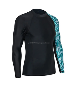 Custom Printed Lightweight Polyester/Nylon Compression <b>Rashguards</b> for Professional Water Sports Surfing Swimming-Wholesale OEM - Product Image 2