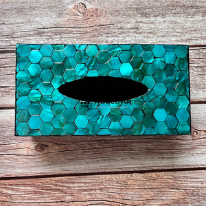 Elegante Caja y Soporte para Pañuelos con Incrustaciones de Hueso Hechas a Mano y Ecológicas, Decoración de Lujo para el Hogar, Tradebyd - Product Image 2