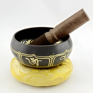 Cuenco Tibetano Tradicional de Metal, Cuenco de Canto para Meditación, Hecho a Mano en India para Sanación y Mindfulness - Product Image 2