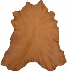 Tapis en cuir de mouton véritable, brun naturel, peau entière, pour la décoration intérieure - Product Image 2