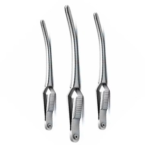 Ensemble de pinces chirurgicales allemandes Debakey Bulldog, atraumatiques, courbées, pour tissus vasculaires, micro-pinces chirurgicales de qualité supérieure en acier inoxydable - Product Image 6