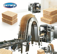 Machine de fabrication de biscuits wafer de renommée / Ligne de production d'équipements de fabrication de biscuits à capacité optionnelle / Machine à biscuits