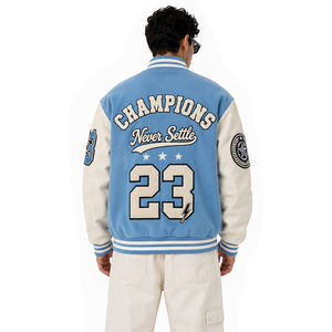 Custom Varsity <b>Jacket</b> <b>Men</b>’s Letterman <b>Jacket</b> Baseball Bomber <b>Jacket</b> College Streetwear <b>Jacket</b> OEM ODM Wholesale Manufacturer - Product Image 6