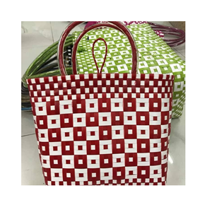 Woven Paper Tote Bag With Floral Bow Decoration For Women Casual Daily Use - Product Image 1