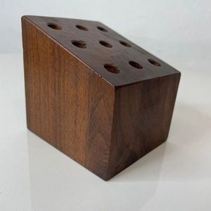 Porte-stylos en bois pour étudiants, employés de bureau et espace de travail à domicile, support à stylos en bambou de qualité supérieure pour cadeau d'entreprise - Product Image 5