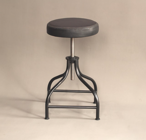 Taburete de Bar Moderno con Acero Inoxidable y Asiento de Cuero para Comedor, Sala de Estar, Escuela, Restaurante, Hotel y Vestíbulo - Product Image 1