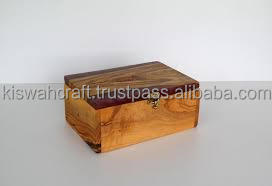 Increíble diseño de madera/incrustaciones joyero indio hecho a mano resina diseño joyero caja de almacenamiento en Color marrón - Product Image 3
