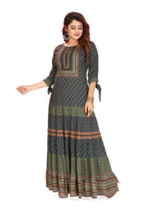 ชุดคุर्ติยาวคุณภาพพรีเมียมสำหรับผู้หญิงชาวปากีสถาน เหมาะสำหรับงานปาร์ตี้และงานแต่งงาน ชุดคุर्ติปากีสถานจากซัพพลายเออร์อินเดีย จำหน่ายในราคาส่งจำนวนมาก - Product Image 5