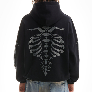 Best Selling 2026 Winter Arrival Men <b>Thick</b> <b>Fleece</b> Solid Hooded Eco-Friendly Rhinestone Casual Streetwear Hoodies in Cheap Rates - Product Image 2