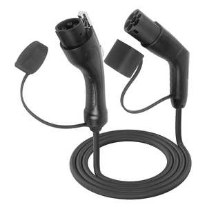 Câble de recharge EV double tête ZSWINNER 32A, Type 2 mâle vers Type 1 femelle, noir, remplacement, IP66, PC+Cuivre, longueur 5m - Product Image 2