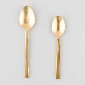 Juego de Cubiertos de Acero Inoxidable Dorado con Acabado Espejo AH CREATIONS, Diseño Minimalista Elegante y Duradero, Apto para Lavavajillas, para Bodas - Product Image 3