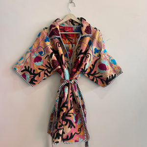 Bohemian Indian Vintage Handmade Kantha Suzani Jacket <b>Boho</b> Streetstyle Women Jacket Coat - Product Image 1