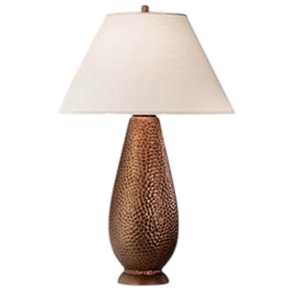 Lampe de table élégante pour la décoration de la maison, design base martelée argentée, avec abat-jour en lin beige pour la décoration de chambre. - Product Image 4