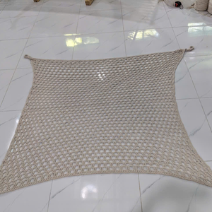 JNC Macrame Handmade Sun Sail Vietnam Boho Garden Resort Canopy Outdoor Shade Factory Direct - Product Image 1