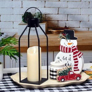 Elegante Farol de Hierro Hecho a Mano para Decoración Moderna del Hogar, Portavelas Decorativo de Metal con Paneles de Vidrio para Navidad - Product Image 4