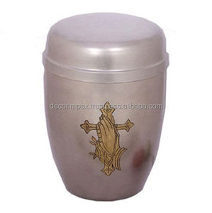 Más vendidos con urna para mascotas barata Suministros funerarios Urna de aluminio Artesanía de cremación en La India con la mejor calidad - Product Image 5