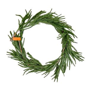 Ghirlanda di Pino Norfolk Realistica da 1,5 m, Decorazione Natalizia Artificiale per Interni, Ghirlande Verdi Finte per Festività - Product Image 1