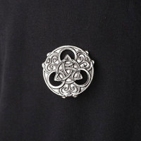 Broche écossaise à motif nœuds celtiques de haute qualité, accessoire pour kilt écossais, vente en gros 2026