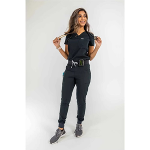 Men Custom Medical <b>Scrub</b> Uniform Nurse Doctor Polyester Rayon Spandex Nursing Work Wear Three Piece <b>Scrub</b> Uniform Set for Women - Product Image 5