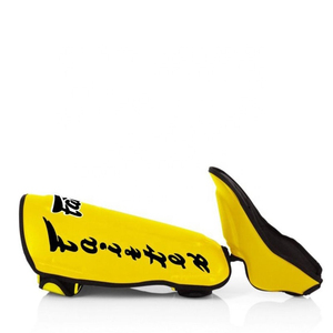 Protège-tibias Fairtex de haute qualité pour entraînement de Muay Thai et Kickboxing, en cuir PU personnalisé, pour MMA professionnel, vente en gros - Product Image 2
