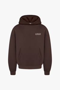 Mens Solid <b>Brown</b> Custom Logo Pullover Hoodie and Matching <b>Jogger</b> Sweatpants Tracksuit OEM ODM Wholesale Apparel - Product Image 6