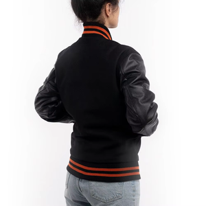 Veste universitaire en laine personnalisée, respirante, style Letterman, avec logo personnalisé, pour université, école, baseball, bomber, OEM, vente en gros - Product Image 2