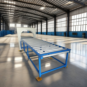 เครื่องพันฟิล์มยืดกึ่งอัตโนมัติแบบไฟฟ้า พร้อมมอเตอร์จ่ายม้วนฟิล์มพลาสติก สำหรับบรรจุภัณฑ์กล่องและลัง - Product Image 4