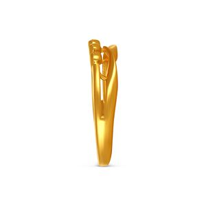 Anillo de Oro con Cuentas Brillantes Solaris Infinite Loop, Banda de Oro de Alto Brillo con Diseño de Esferas Entrelazadas - Product Image 4