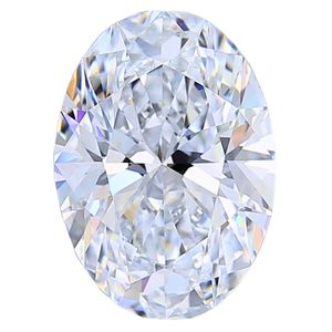 Diamante Cultivado en Laboratorio de 1.00ct, Corte Ovalado, Color E, VVS2, Certificado por IGI para Joyería - Product Image 2