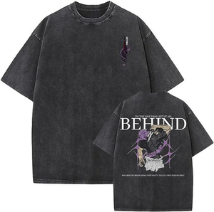 เสื้อยืดคอตตอนคุณภาพสูงลายกราฟิกเรโทรตลกๆ ดีไซน์วินเทจสำหรับคู่รัก สไตล์ลำลองสตรีทแวร์ทรงโอเวอร์ไซส์ แฟชั่นฤดูร้อน ขายส่ง - Product Image 1
