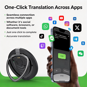 Dispositivo Traductor Magnético con IA y Soporte para Teléfono, 146 Idiomas, Traducción en Tiempo Real y Sin Conexión, Traductor de Voz y Fotos para Viajes - Product Image 3