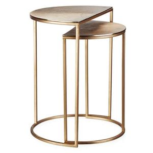 Modern Durable Handmade Nesting <b>Tables</b> Set 3 Iron Powder Coated High Quality Extendable Glass Top Living Room Home Office - Product Image 6