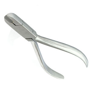 Pince orthodontique ergonomique à logo personnalisé en acier inoxydable japonais, coupe-tiges distales, alimentée par turbine, certifiée CE Classe I - Product Image 1