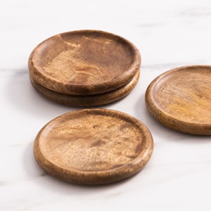 Handcrafted Mango Wood Coaster Set 6 Pieces - Wholesale Carved Home Dcor - Product Image 2